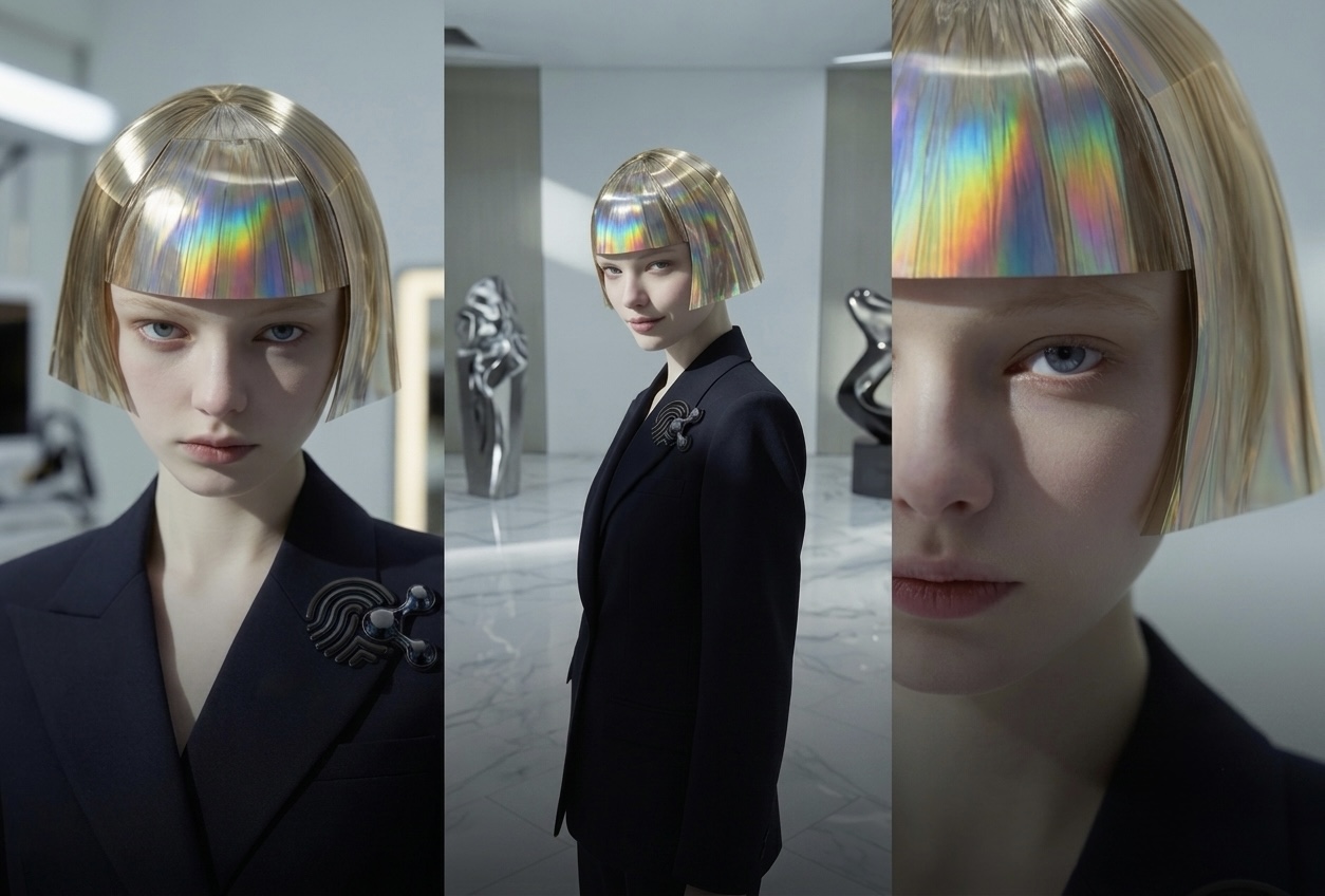 Athena — photorealistic AI avatar showcase by Beauty Intelligence Digital